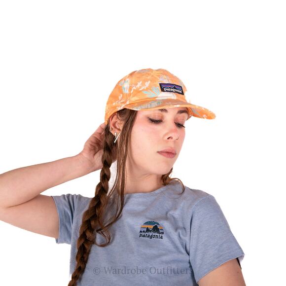 Patagonia Cream Orange Palm Surf Hat - Picture 3 of 8